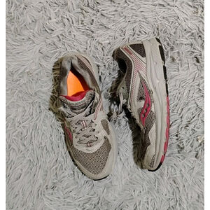 Saucony Women's Size 6.5 Grey/Plum Cohesion 10 Athletic Running S15354-1